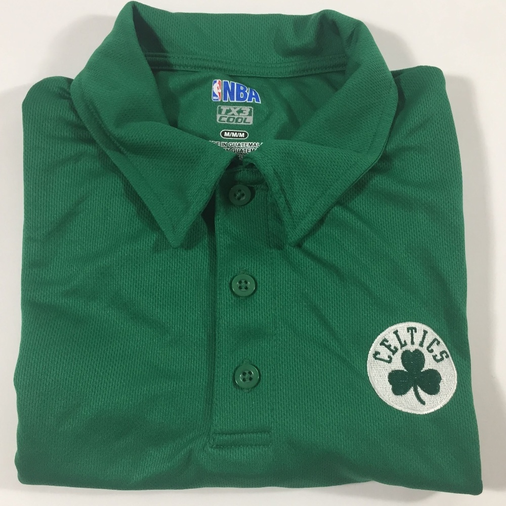 NBA TX3 Medium Celtics Polo 100% Poleyster